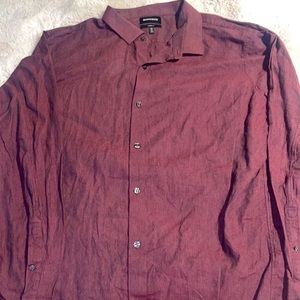 Burgundy Men’s Bonobos Long Sleeved Shirt